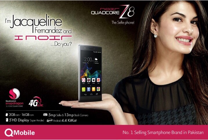 Jacqueline Fernandez will endorse the Noir Z8