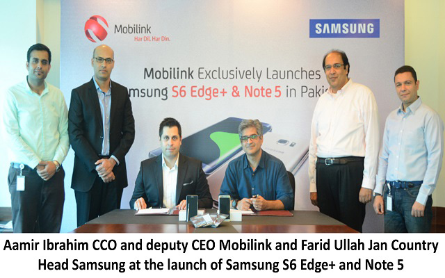 Mobilink launches Galaxy Note 5 and Galaxy S6 Edge+ in collaboration with Samsung