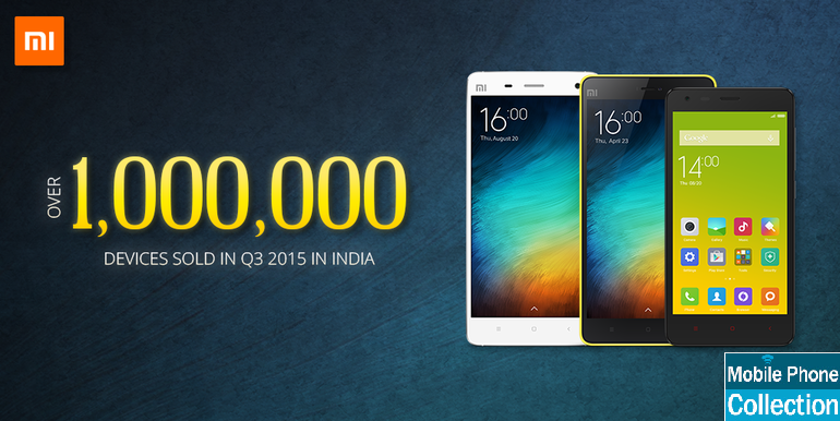 Xiaomi sold over a million phones in Q3 in India