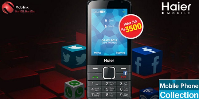 Haier Klassic J10 is re-launched by Mobilink