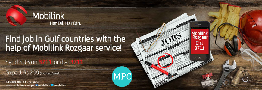 Mobilink Introduces “MobilinkRozgaar” Service for Labor community in Pakistan