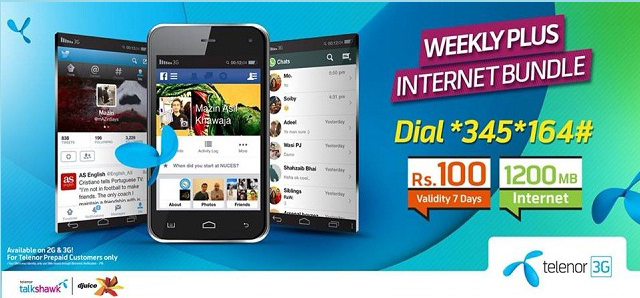 Telenor Launches Internet Bundle in Just PKR. 100