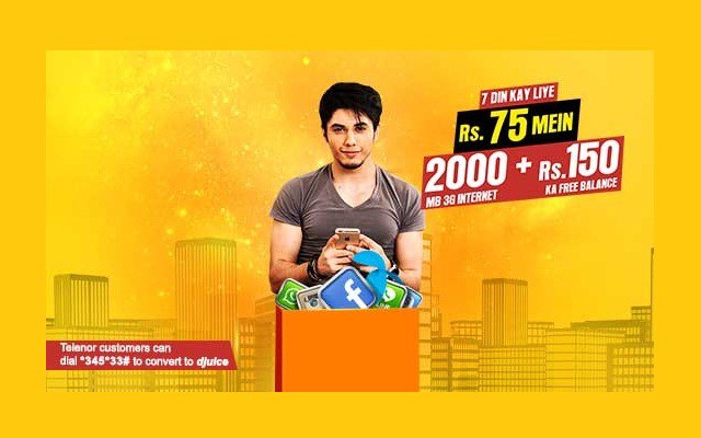 Telenor Bring weekly offer for Just PKR. 75.