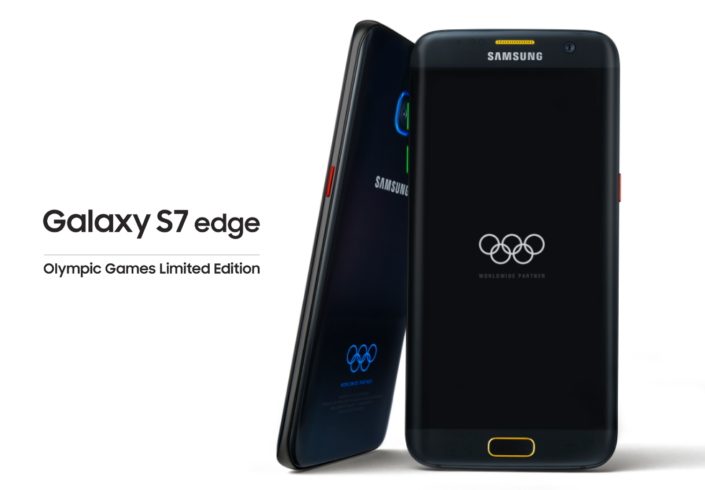 Samsung unveils Galaxy S7 and S7 edge Olympic Edition.