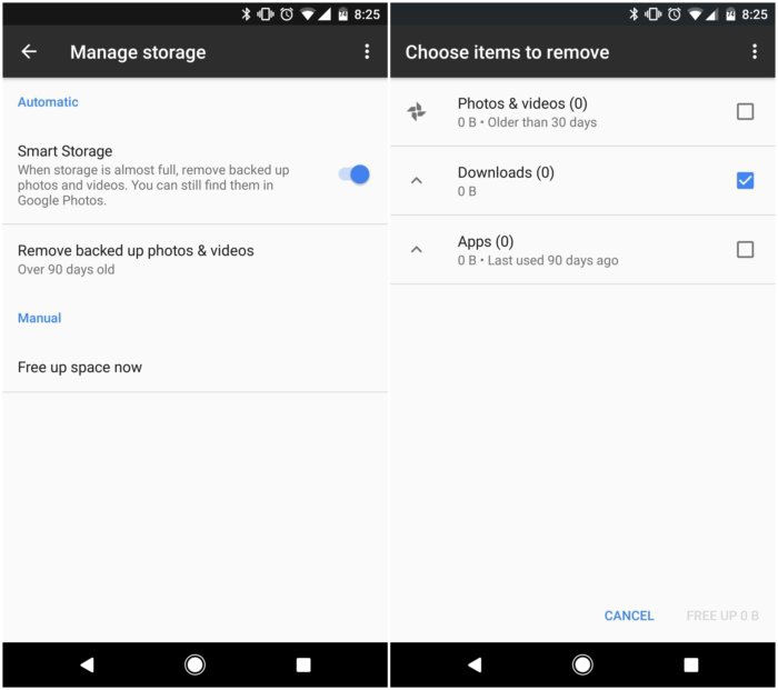 How to free up space in Android 7.1 Nougat