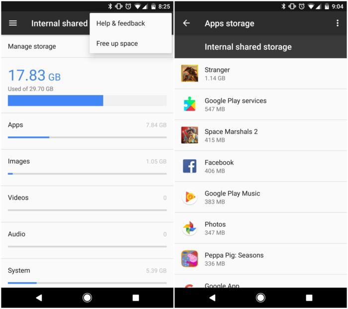 How to free up space in Android 7.1 Nougat