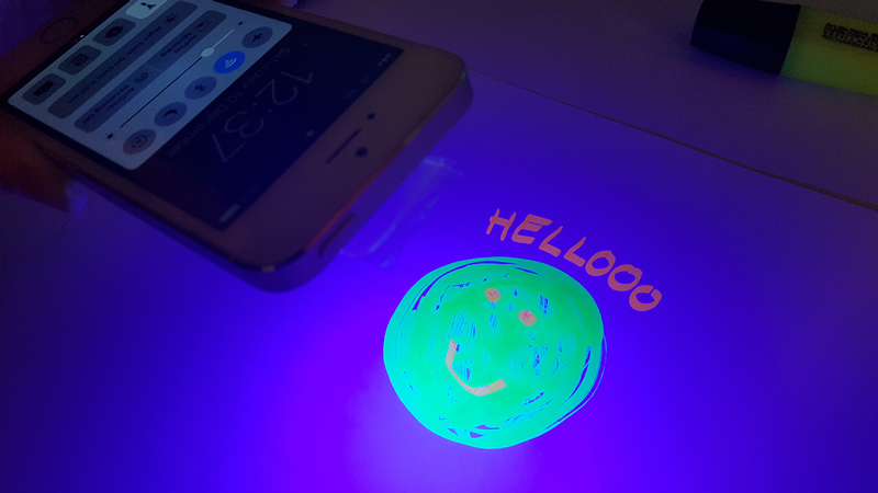 How to make your phone show fancy patterns of dark light.