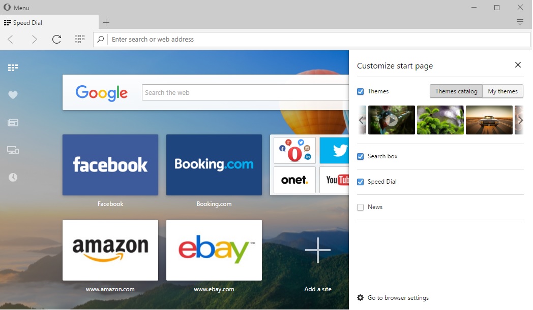 Opera 43 is one of the fastest browsers for Computers.