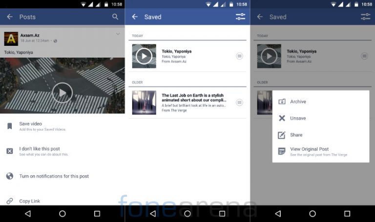 Facebook Latest Feature bring Cache Videos to see Offline and Also new Buttons