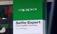 OPPO F3 and F3 Plus, Posters Showed by a Trade Market in Philippines