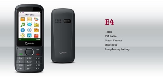 QMobile introduces E4 again sans camera option.
