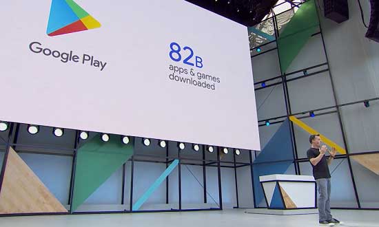 Over 82 billion apps installed from Google Play (2016)