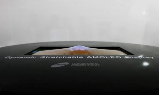 World's first stretchable OLED display